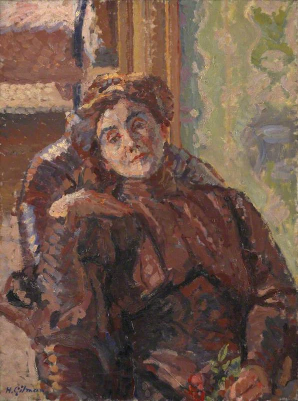 Harold Gilman - Ritratto di Stanislawa Bevan, nata Karlowska, National Portrait Gallery, Londra